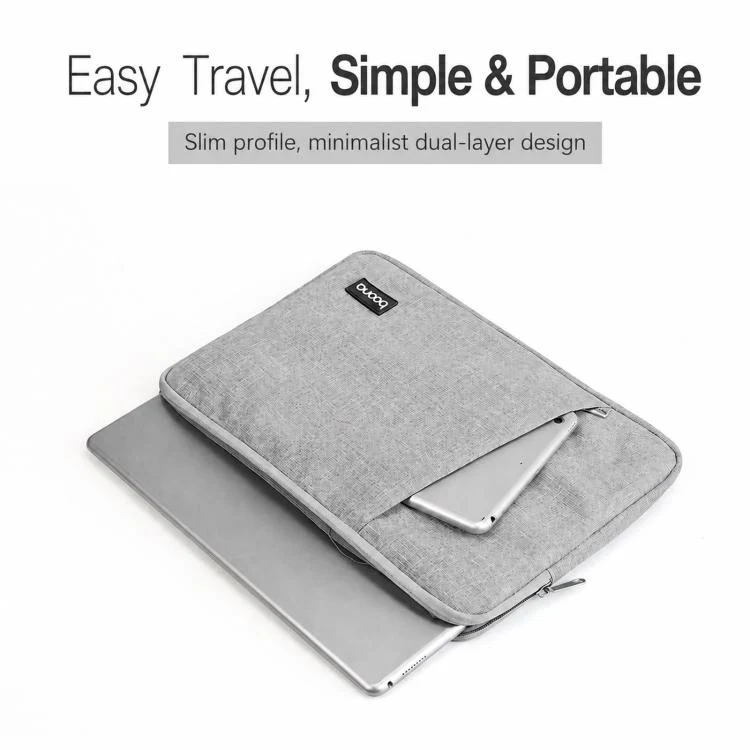 Baona BN-Z002 Laptop Case Waterproof Notebook Protective Bag Slim Computer Pouch, Spec: 15.6 inch Gray Handheld - Image 3
