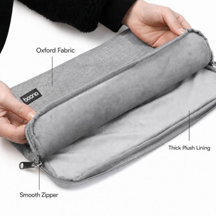 Baona BN-Z002 Laptop Case Waterproof Notebook Protective Bag Slim Computer Pouch, Spec: 15.6 inch Gray Handheld - Image 4