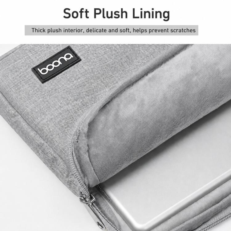 Baona BN-Z002 Laptop Case Waterproof Notebook Protective Bag Slim Computer Pouch, Spec: 15.6 inch Gray Handheld - Image 5