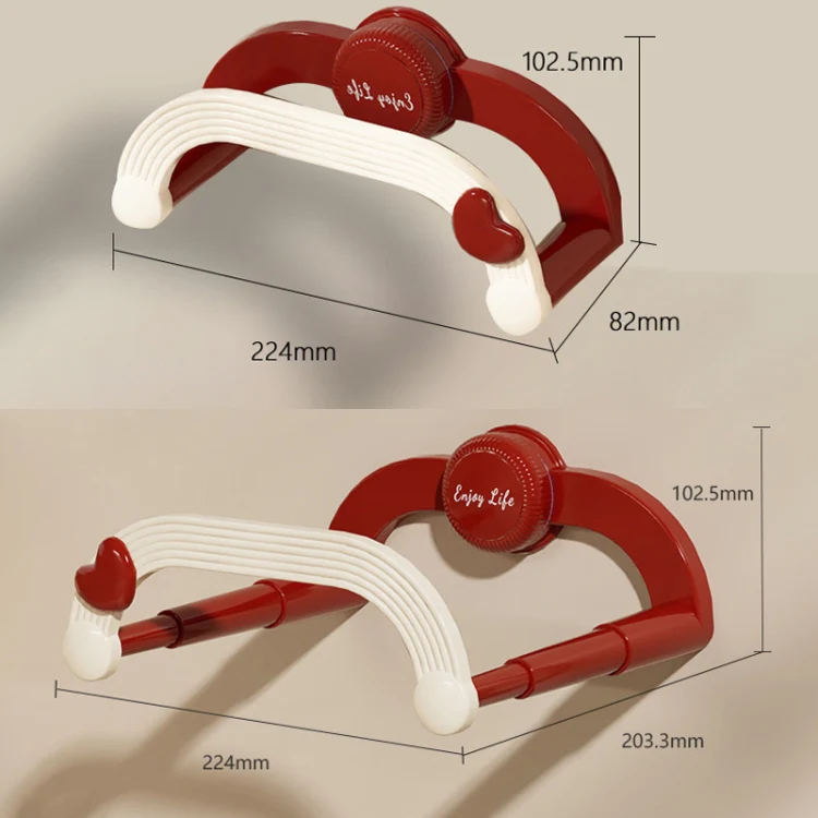 Basin Organiser Telescopic Suction Cup Shelf(Red) - Image 9