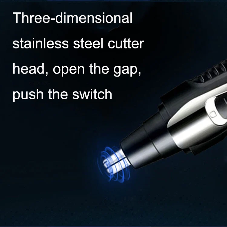 BD-9400 Multifunctional Electric Nose Hair Device Set(Black) - Image 3