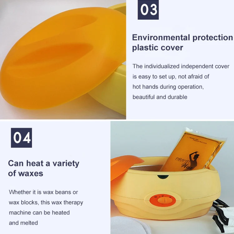 Beauty Hand Wax Machine Mini Multi-function Hair Removal Wax Machine, Specification:EU Plug(Orange) - Image 11