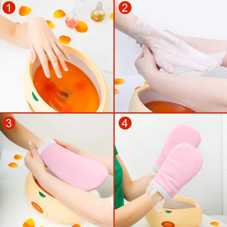 Beauty Hand Wax Machine Mini Multi-function Hair Removal Wax Machine, Specification:EU Plug(Orange) - Image 12