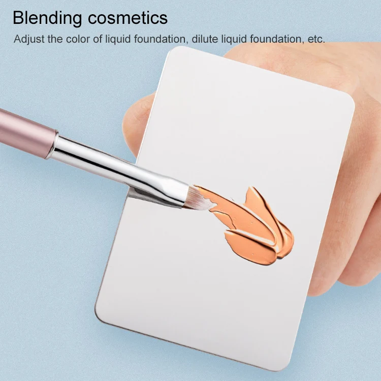 Beauty Makeup Stainless Steel Ring Palette Painted Palette Nail Set, Specification: Large Square - Image 7