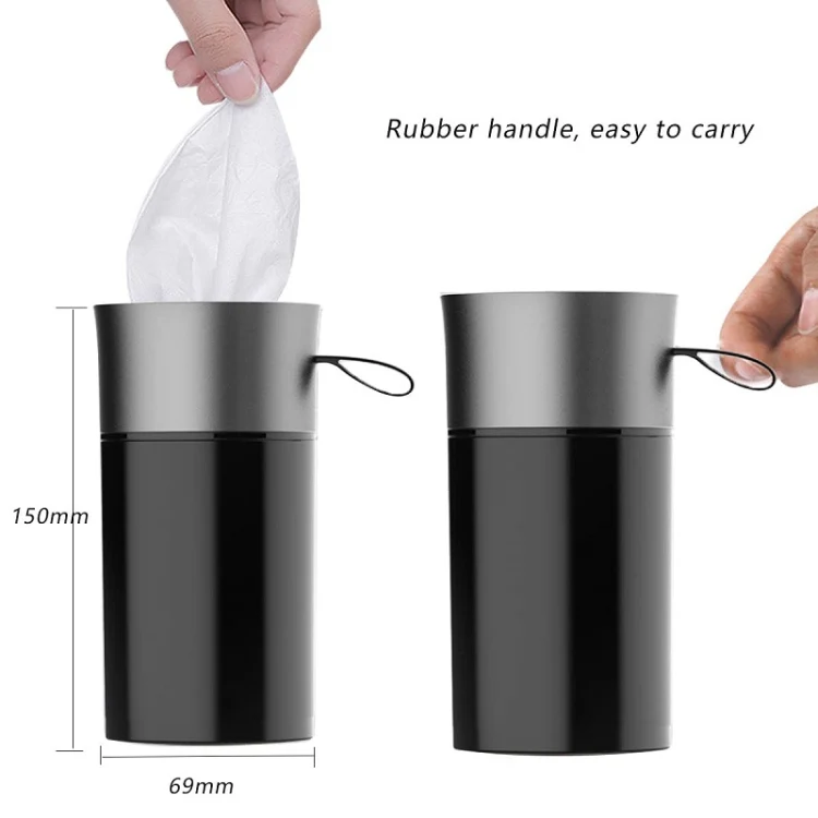 BEN.JACK Cylindrical Car Water Cup Holder Tissue Box(Black Red) - Image 3