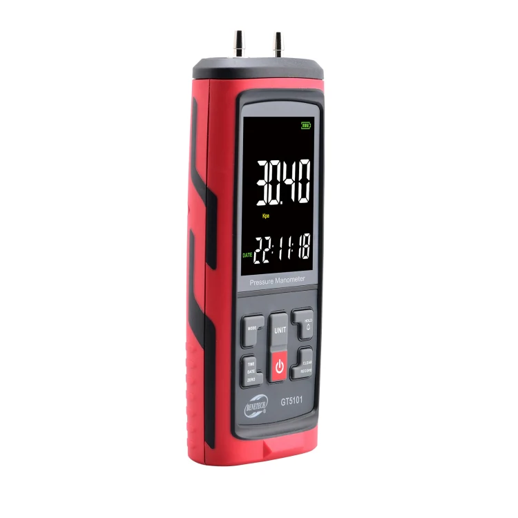 BENETECH GT5101 LCD Display Differential Pressure Meter, Specification:40KPa - Image 2