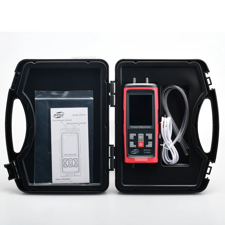 BENETECH GT5101 LCD Display Differential Pressure Meter, Specification:50KPa - Image 4