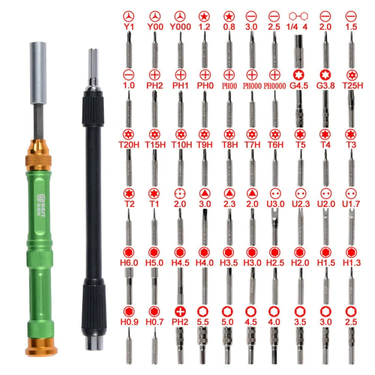 BEST BST-8928 Screwdriver Magnetic Bit Driver Kit 63 in 1 Professional Screwdrivers Set - Image 4