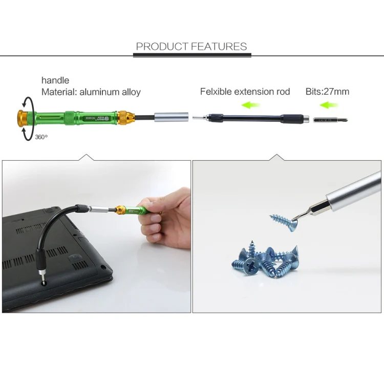 BEST BST-8928 Screwdriver Magnetic Bit Driver Kit 63 in 1 Professional Screwdrivers Set - Image 5