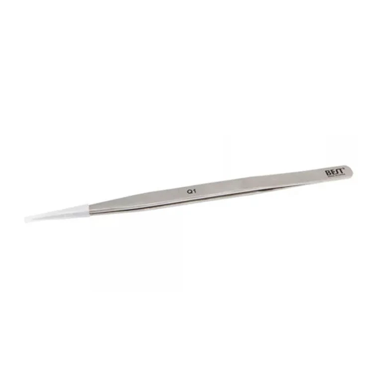 BEST BST-Q1 Brushed stainless steel tweezers - Image 3
