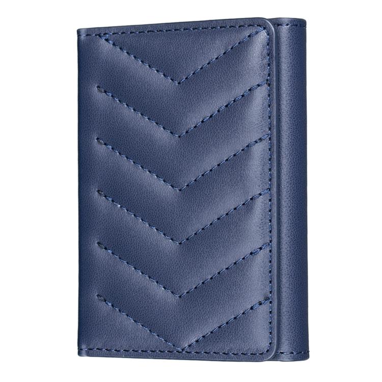 BFK36 Magnetic V-shaped Mobile Phone Holder RFID Card Slots(Blue) - Image 2