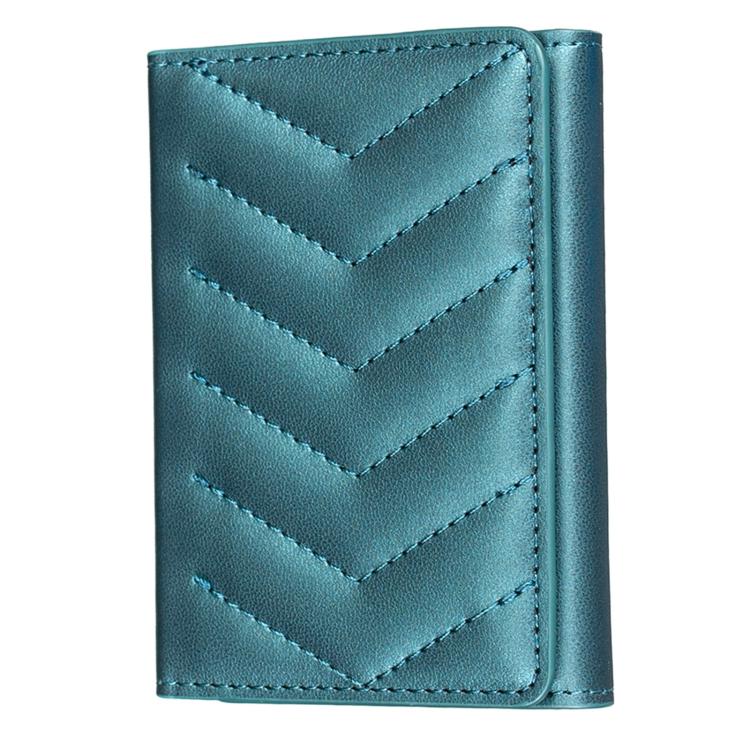 BFK36 Magnetic V-shaped Mobile Phone Holder RFID Card Slots(Green) - Image 2