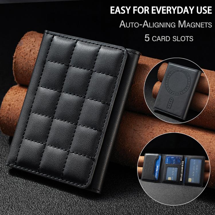 BFK38 Magnetic Square-shaped Mobile Phone Holder RFID Card Slots(Black) - Image 5