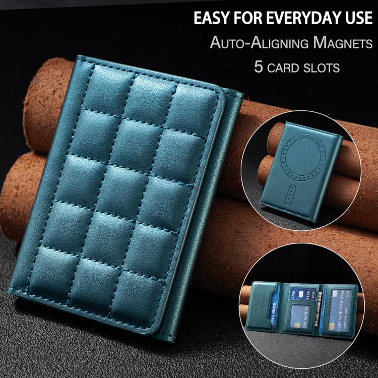 BFK38 Magnetic Square-shaped Mobile Phone Holder RFID Card Slots(Green) - Image 5