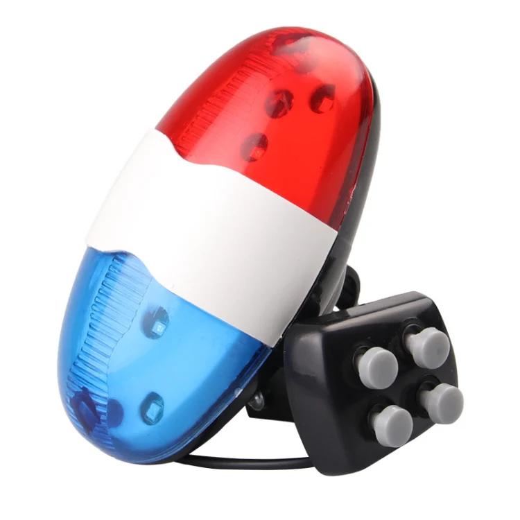 Bicycle 4 Tone Electronic Horn Mountain Bike LED Tail Light Bicycle Multifunction Horn - Image 2