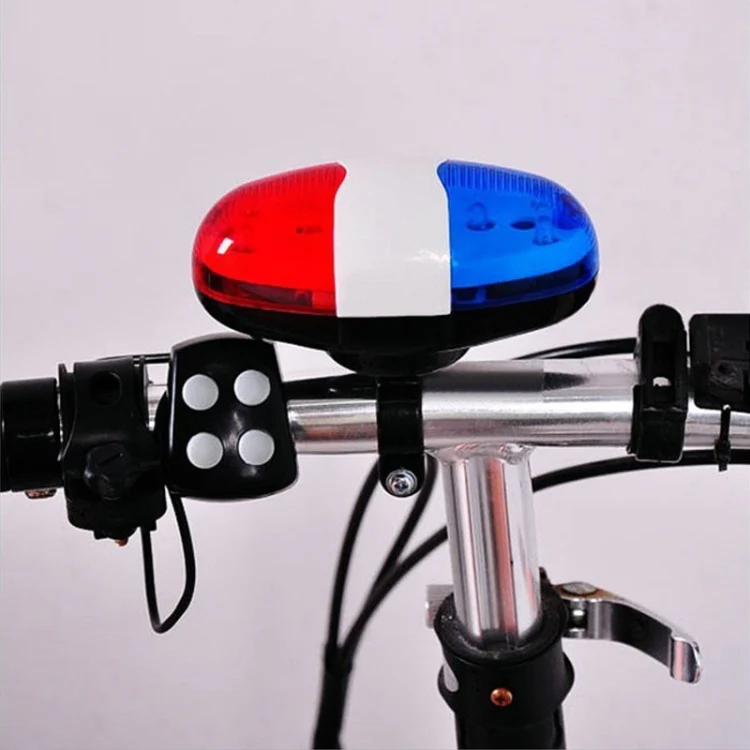 Bicycle 4 Tone Electronic Horn Mountain Bike LED Tail Light Bicycle Multifunction Horn - Image 8
