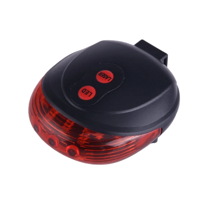Bicycle LED Light Laser Night Mountain Bike Tail Light Taillight MTB Safety Warning Bicycle Rear Light Lamp Bycycle Light(Red) - Image 2
