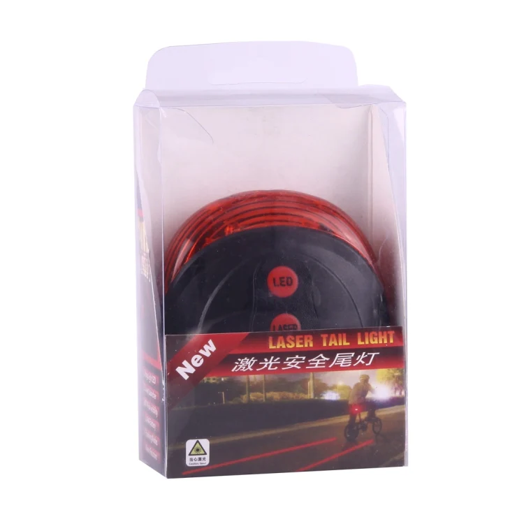Bicycle LED Light Laser Night Mountain Bike Tail Light Taillight MTB Safety Warning Bicycle Rear Light Lamp Bycycle Light(Red) - Image 6