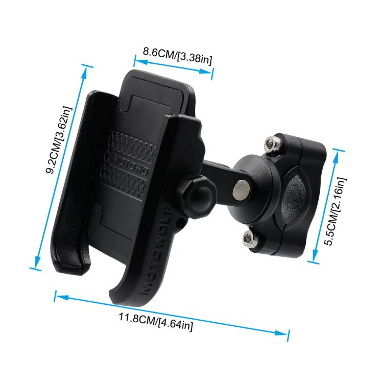 Bicycle Motorcycle Riding Navigation Aluminum Alloy Rotating Phone Holder(Black) - Image 3