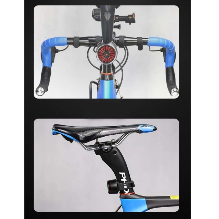 Bicycle Smart Sensor Brake Light USB Tail Light Warning Light(Titanium) - Image 5