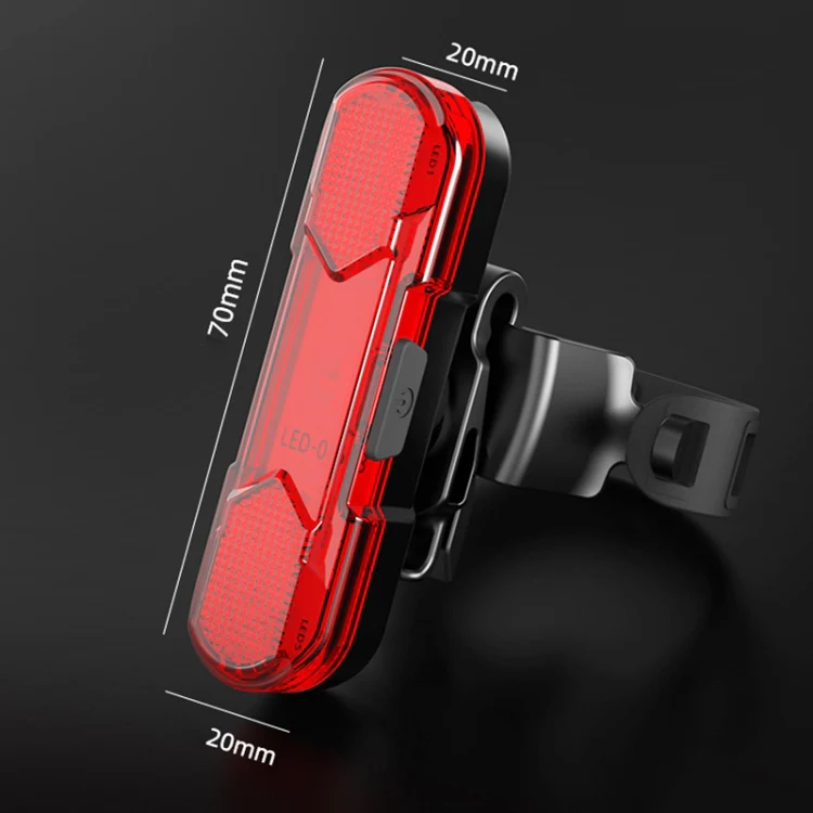 Bicycle USB Rechargeable Taillight LED Tail Lamp (Blue Light) - Image 4