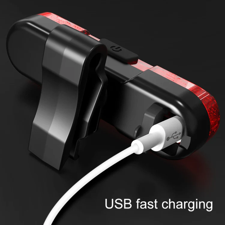Bicycle USB Rechargeable Taillight LED Tail Lamp (Blue Light) - Image 5