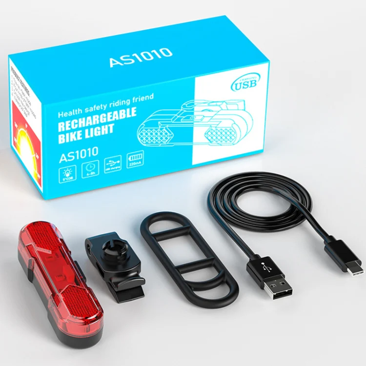 Bicycle USB Rechargeable Taillight LED Tail Lamp (Blue Light) - Image 8