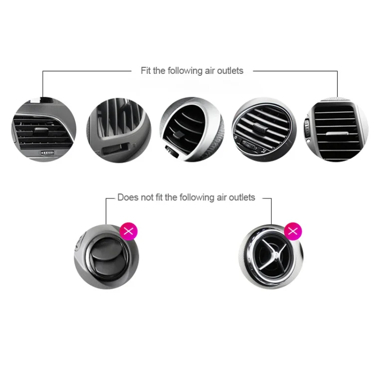 Big Eyes Pattern Gravity Cartoon Air Vent Car Mount Phone Holder(Black) - Image 5