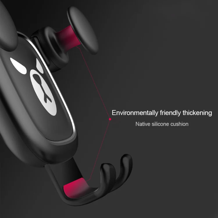 Big Eyes Pattern Gravity Cartoon Air Vent Car Mount Phone Holder(Black) - Image 9