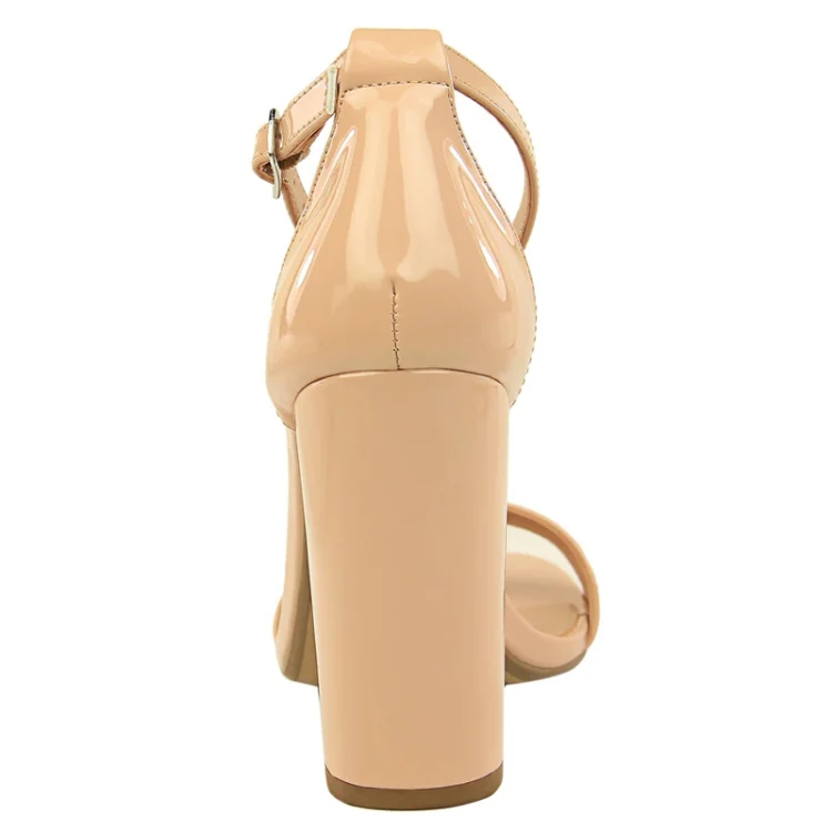 BIGTREE Women Shoes Summer High Heels Simple Chunky Sexy Nightclub Ankle Strap Sandals, Size: 42(Black) - Image 6