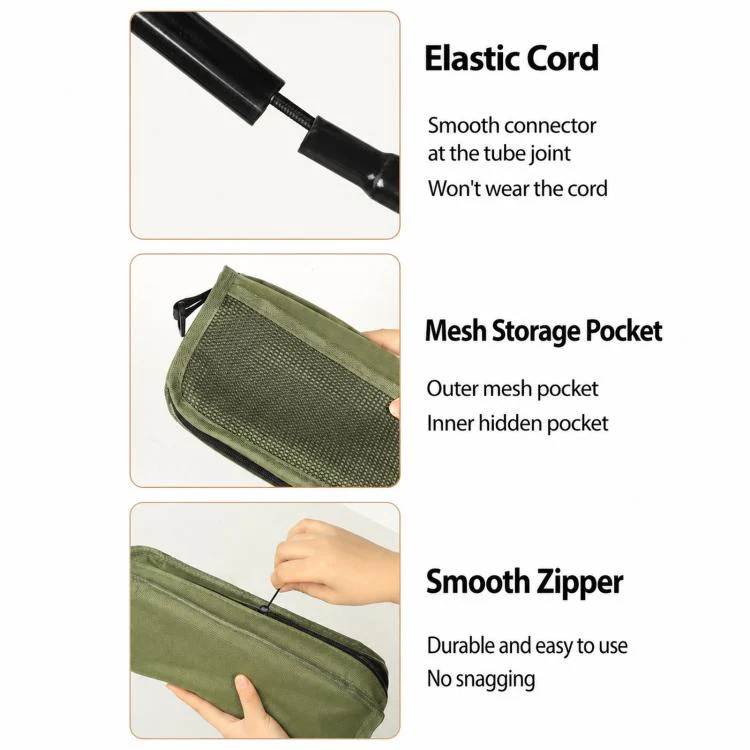 BK-011 Outdoor Foldable Crossbody Bag Stool Portable Simple Fold-Up Handbag Chair, Spec: Green Large - Image 13