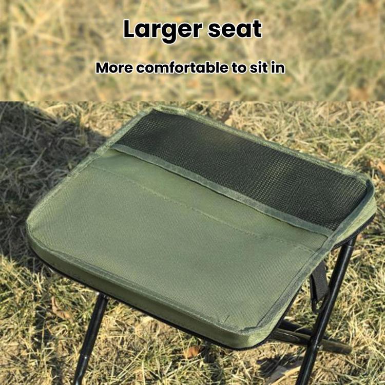 BK-011 Outdoor Foldable Crossbody Bag Stool Portable Simple Fold-Up Handbag Chair, Spec: Green Large - Image 4