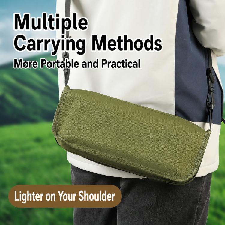 BK-011 Outdoor Foldable Crossbody Bag Stool Portable Simple Fold-Up Handbag Chair, Spec: Green Large - Image 5