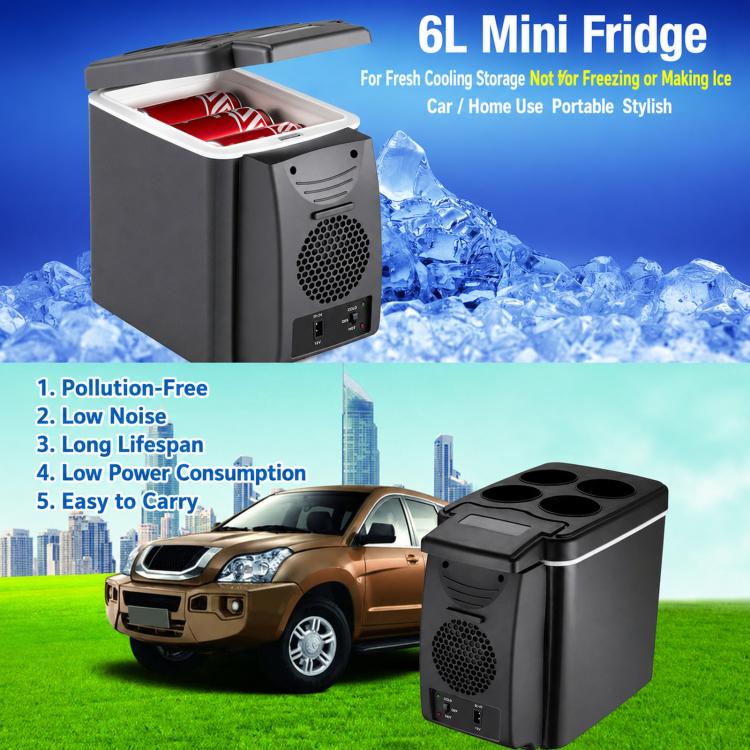 BLD-06A Portable Car Fridge Mini Heating & Cooling Box For Vehicle Use, Spec: 6L 12V - Image 2