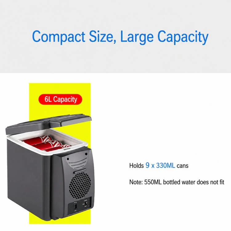 BLD-06A Portable Car Fridge Mini Heating & Cooling Box For Vehicle Use, Spec: 6L 12V - Image 4