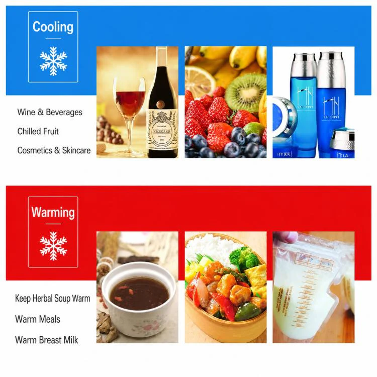BLD-06A Portable Car Fridge Mini Heating & Cooling Box For Vehicle Use, Spec: 6L 12V Double-Hole - Image 3