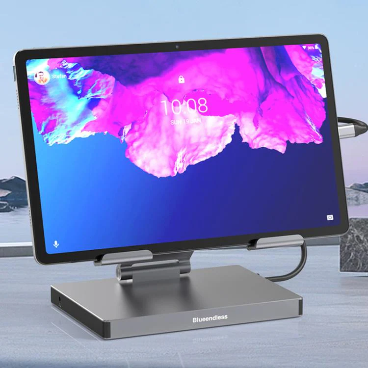 Blueendless 4K/60Hz Multifunctional Docking Station Tablet Holder, Spec: 10-in-1 - Image 6
