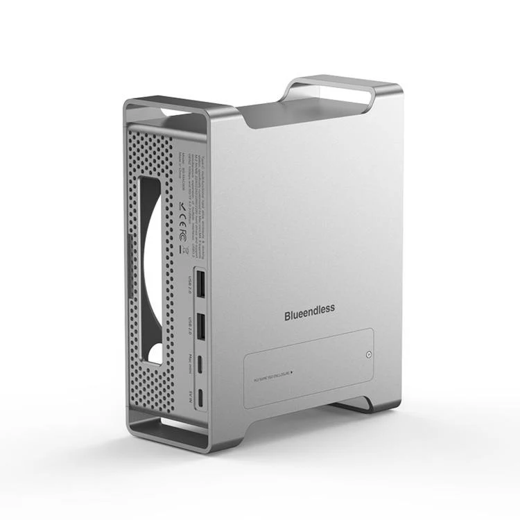 Blueendless MAC908 For Mac Mini M4 Stand & Hub With SSD Enclosure 2xUSB3.2+2xUSB2.0+SD/TF4.0+USB-C - Image 2
