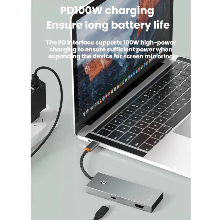 Blueendless Type-C Docking Station 4K 60Hz Screen Mirroring USB 3.0 Splitter, Interface: HDMI2.0+PD+USB3.0 x 3 - Image 5