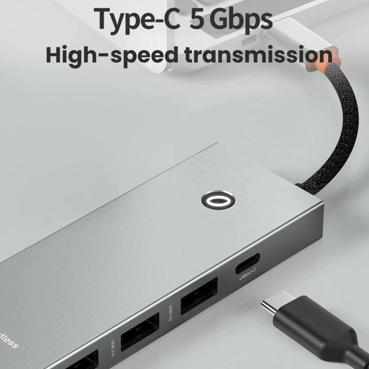 Blueendless Type-C Docking Station 4K 60Hz Screen Mirroring USB 3.0 Splitter, Interface: HDMI2.0+PD+USB3.0 x 3 - Image 8