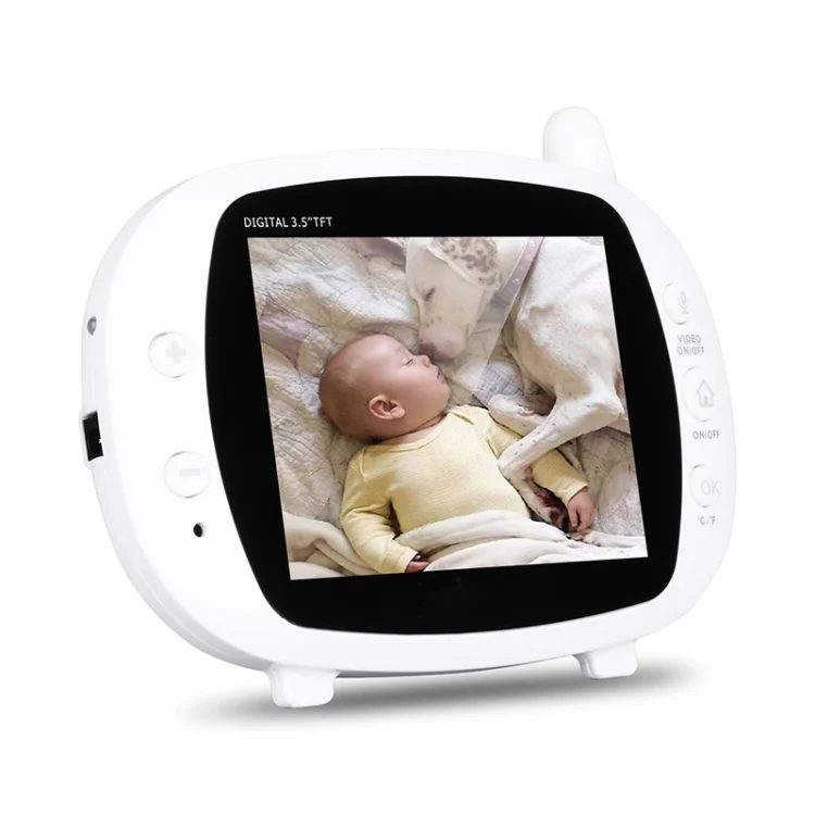 BM-850 3.5 inch LCD 2.4GHz Wireless Surveillance Camera Baby Monitor with 8-IR LED Night Vision, Two Way Voice Talk(White) - Image 2