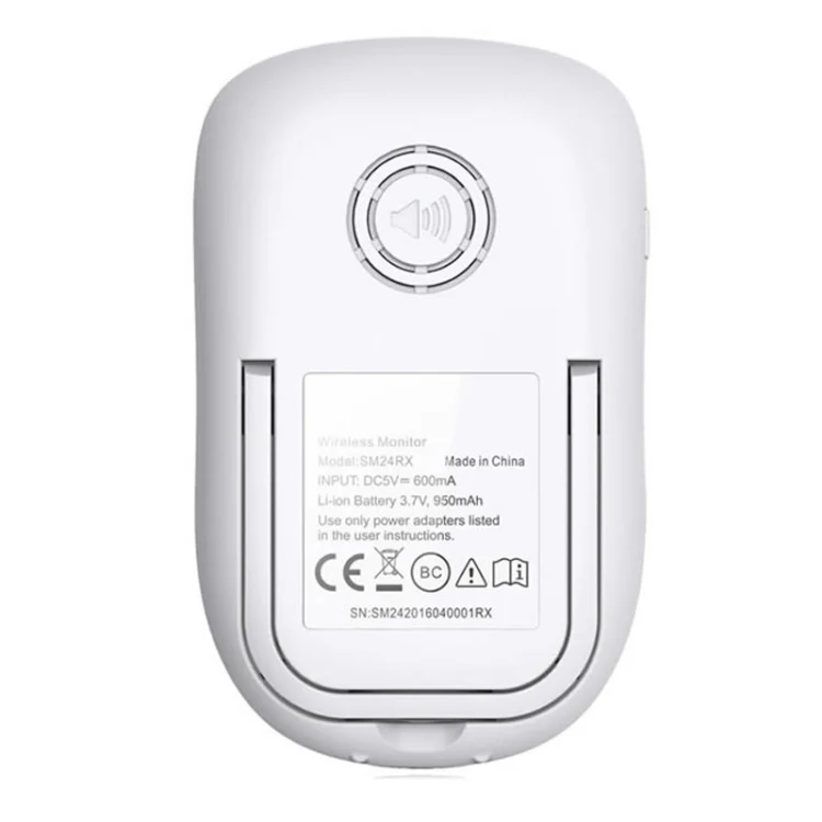BM-SM24 2.4 inch LCD 2.4GHz Wireless Surveillance Camera Baby Monitor with 8-IR LED Night Vision, Two Way Voice Talk(White) - Image 3
