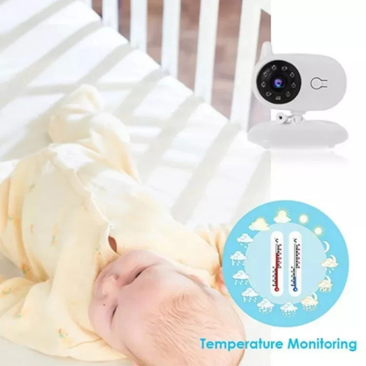 BM850 3.5 inch Wireless Video Color Baby Monitor Night Vision Temperature Monitor(EU Plug) - Image 4