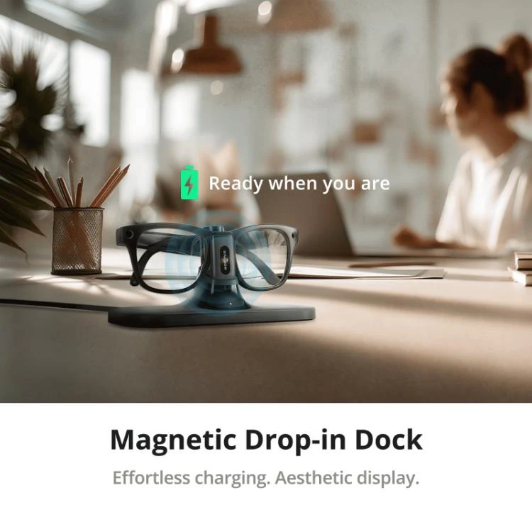 BOBOVR CG2 For Meta Ray-Ban Wayfarer Smart AI Glass 3 in 1 Charging Station - Image 4