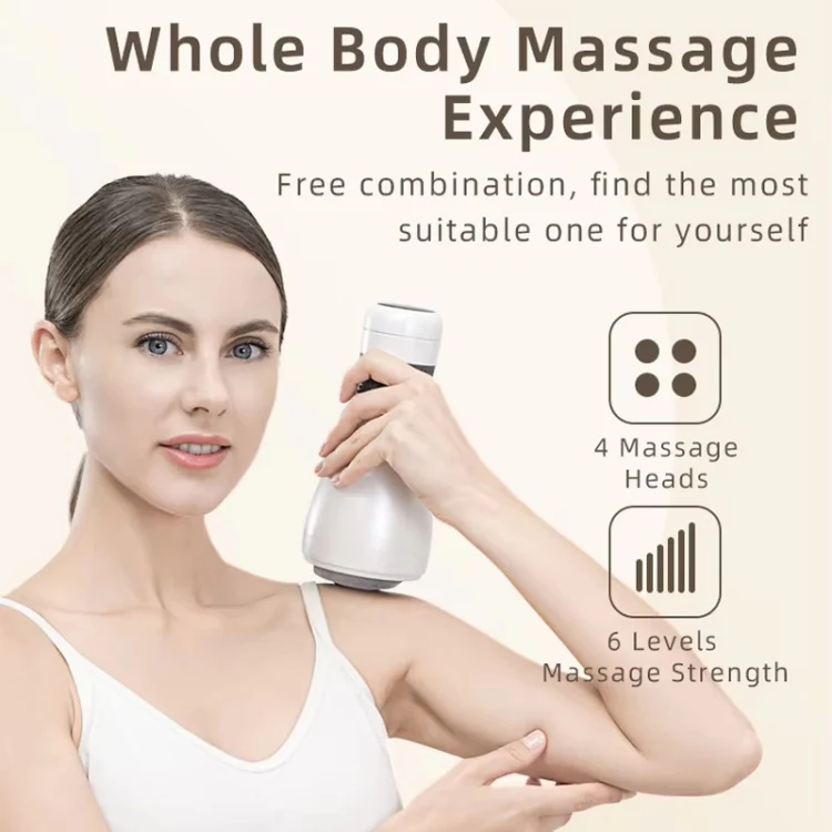Body Slimming Apparatus Full Body Massage Belly Kneader Fat Loss Instrument(白色) - Image 4