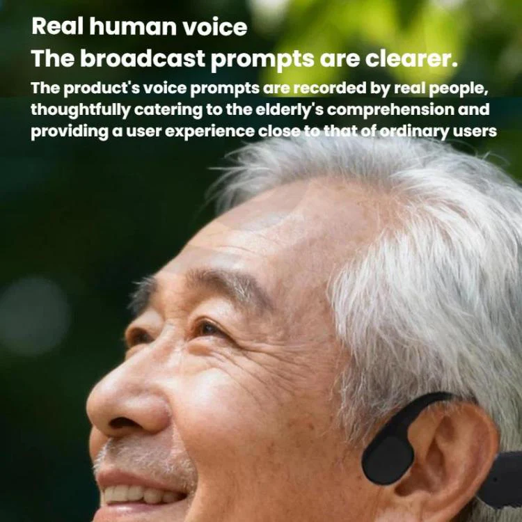 Bone Conduction Hearing Aid Bluetooth Integrated Unit Built-in Microphone(Dark Gray) - Image 8