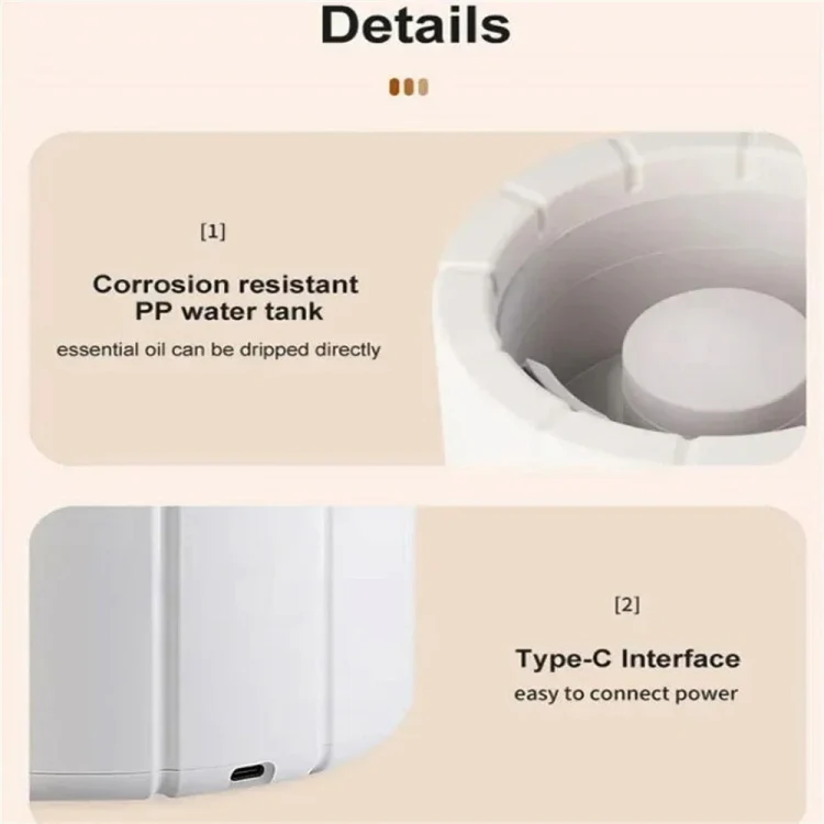 Bonfire Shaped Remote Control Aroma Diffuser Desktop Flame Humidifier, Color: Colorful White - Image 8