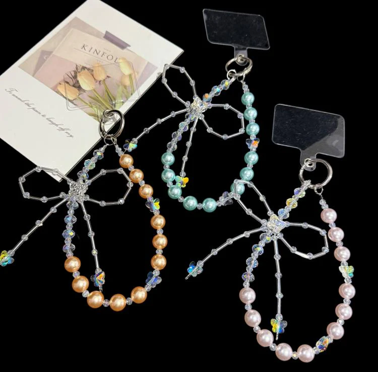 Bow Beaded Crystal Chain(Blue) - Image 2