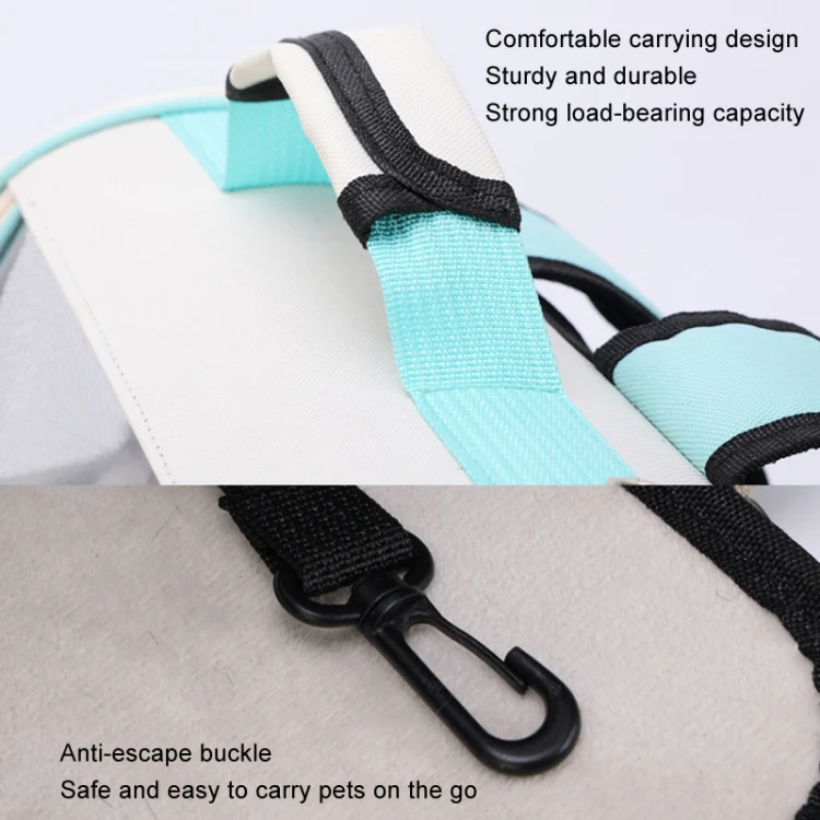 Breathable Cat Backpack Foldable Outdoor Portable Pet Bag(Model 2 Green) - Image 7