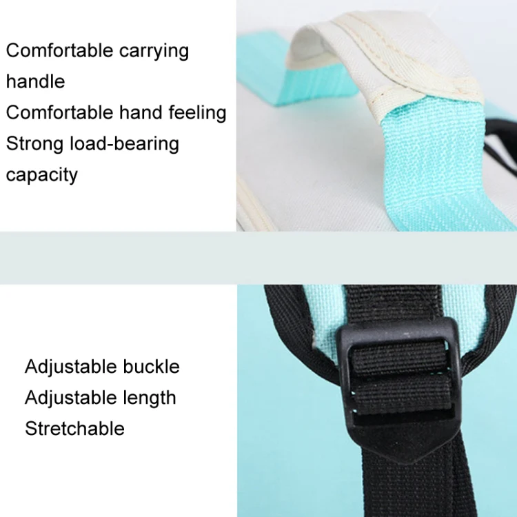 Breathable Square Cat Backpack Foldable Outdoor Portable Pet Bag(Model 4 Blue) - Image 6
